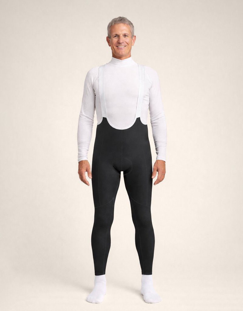 Collant vélo hiver à bretelles Homme - Confort