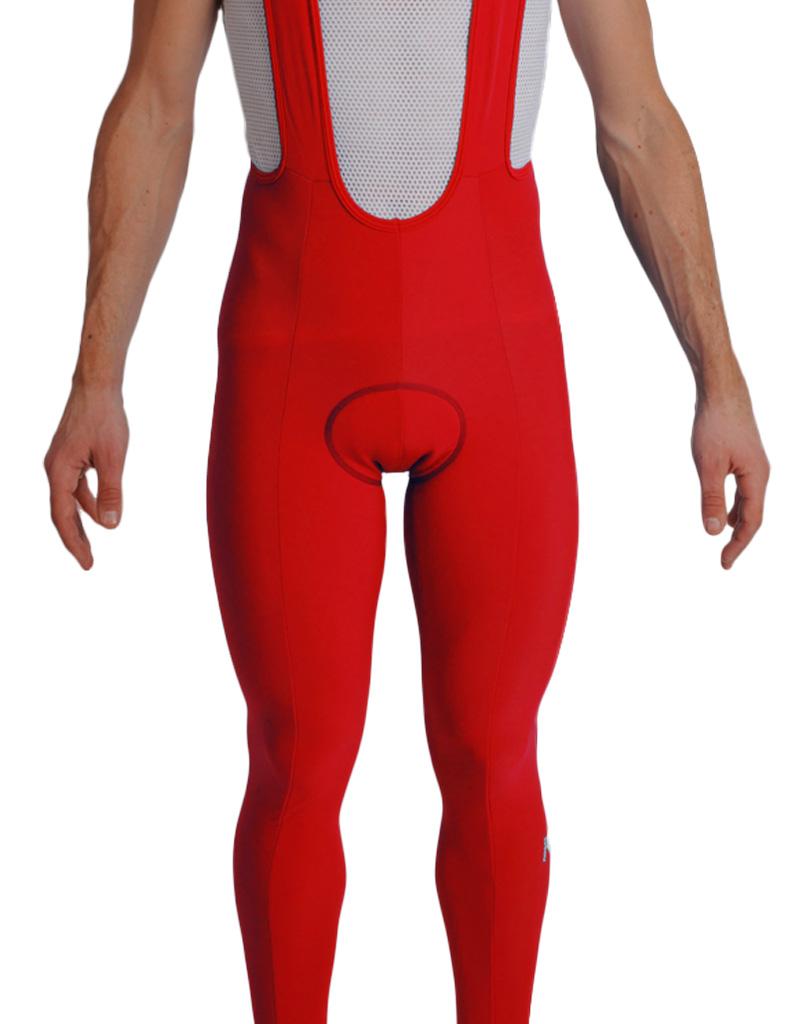 Collant cycliste velours rouge