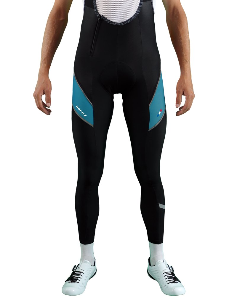 Pantalon Cuissard Long Hiver Pour Homme - Thermique Windstopper Avec Bretelles Et Gel Rembourré
