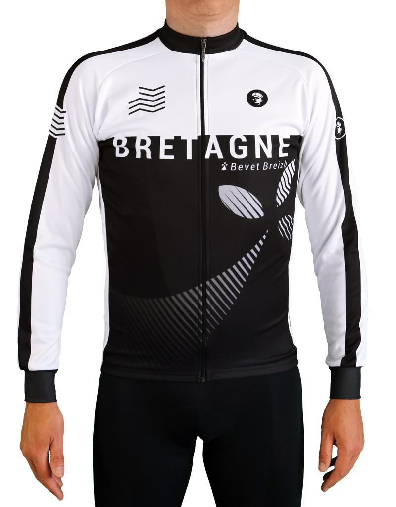 Maillot cycliste manches longues-Bretagne