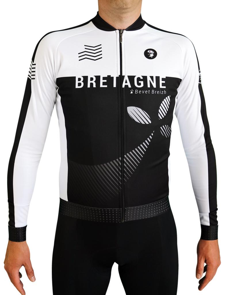 Maillot Cycliste Pro A Manches Longues Bretagne Noret