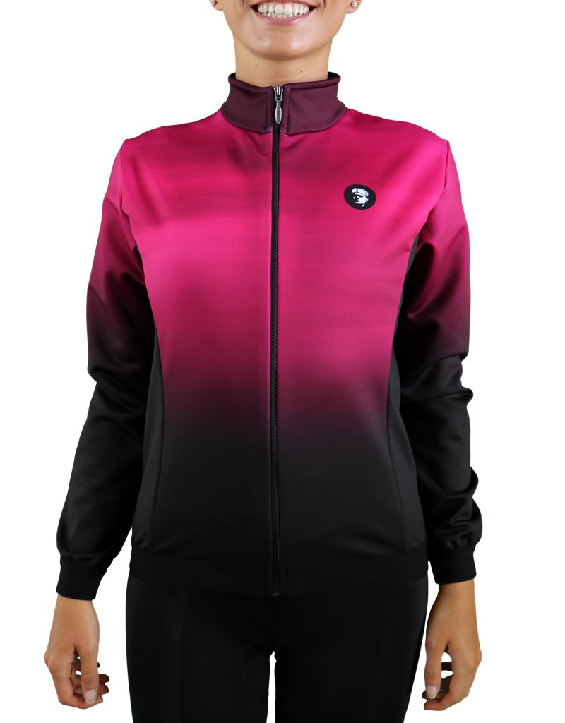 Veste cycliste hiver femme - Fluo avec 4 réflecteurs - XS au 5XL