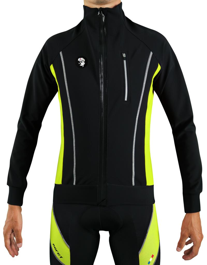 Veste thermique cycliste Jaune Fluo
