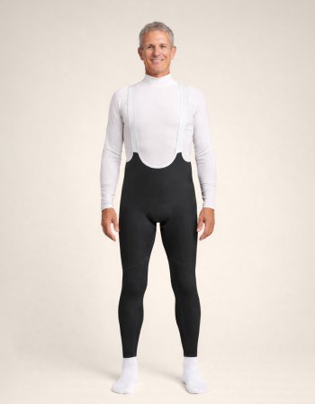 Collant vélo hiver à bretelles Homme - Confort