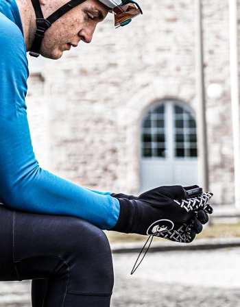 Gants cycliste mi-saison noir