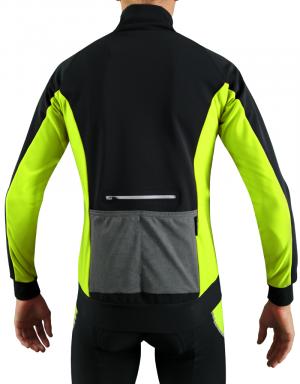 Veste thermique cycliste Jaune Fluo 