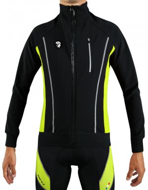 Veste thermique cycliste Jaune Fluo 