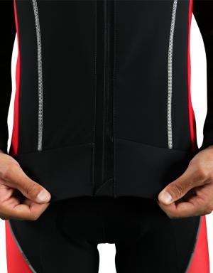 Veste thermique cycliste Rouge