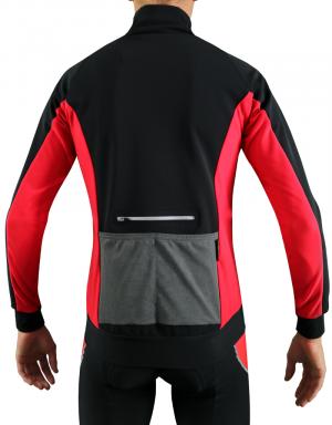 Veste thermique cycliste Rouge