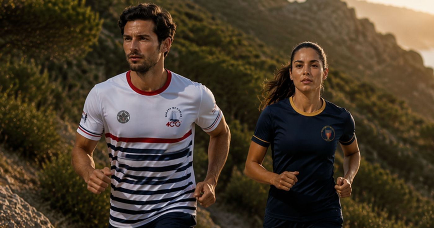 Maillots de Running Marine Nationale et Pompiers de Paris